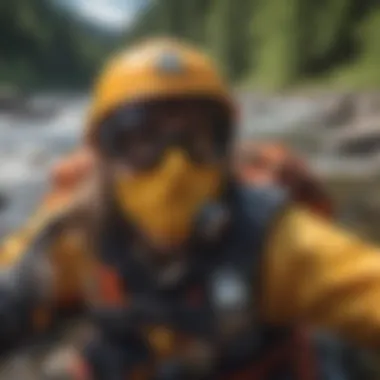 Safety equipment used during rafting