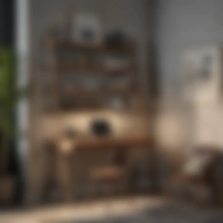 Dunkelberger ladder desk in a minimalist interior setting