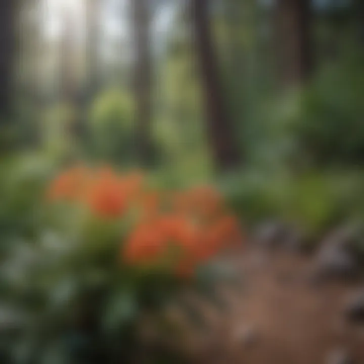 Close-up of unique flora found along Missoula hiking trails