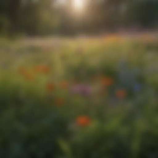 Wildflower Diversity in Missouri Vibrant wildflowers in a Missouri meadow