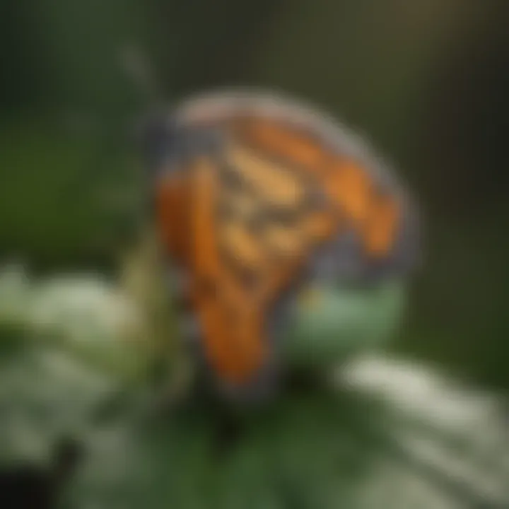 Monarch Butterfly Egg on Milkweed Leaf