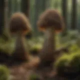 Identifying morel mushrooms in a forest environment