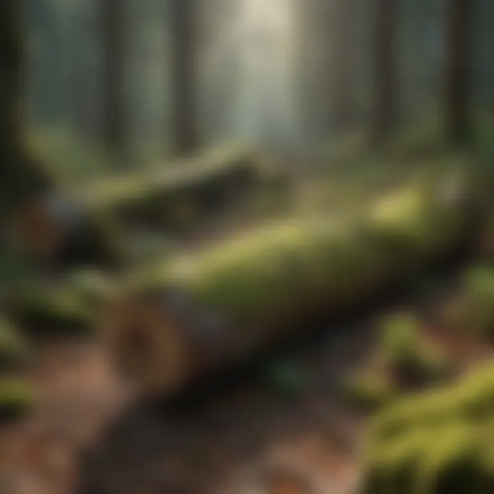 Moss-Covered Fallen Logs
