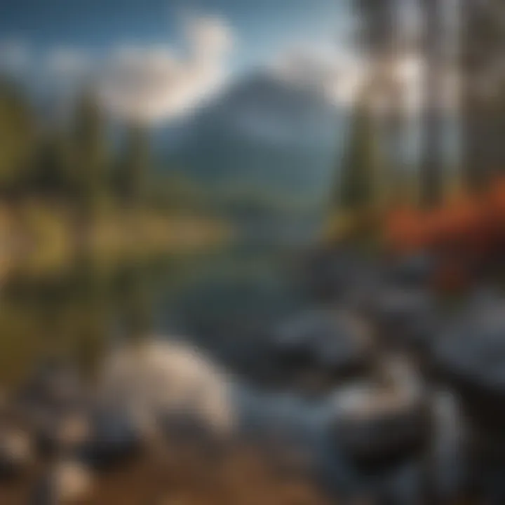 Mount Tallac View from Fallen Leaf Lake Campground