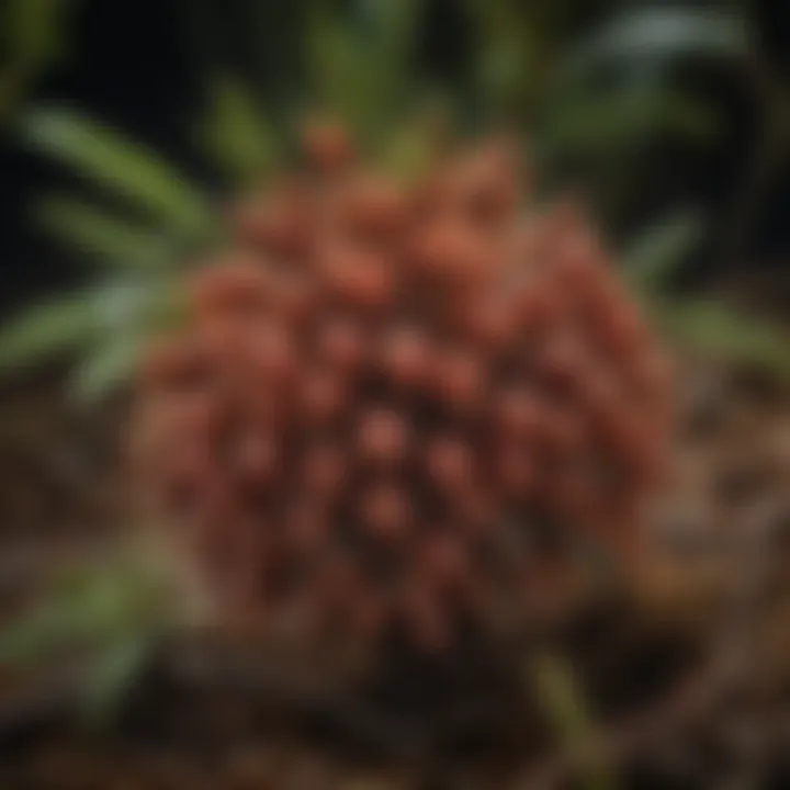 Macro Photography of Mountain Laurel Seed Formation