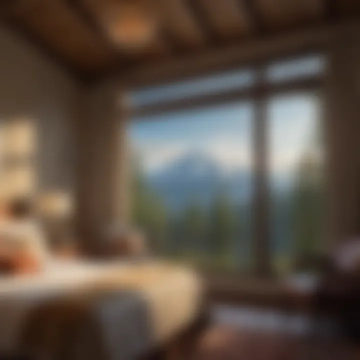 Mountain View from Luxurious Lodge Room