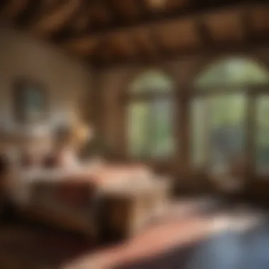 Cozy interior of a Mountainair NM bed and breakfast