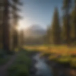 Majestic view of Mt. Shasta from Weather Cam