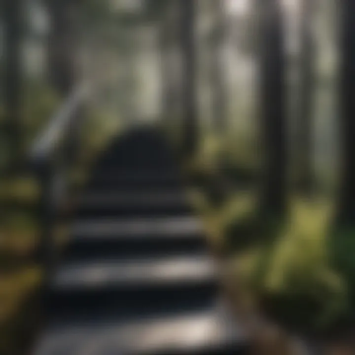 MTB Black Steel Stair Riser Enhancing Modern Architecture