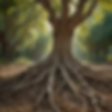 Mulberry Tree Roots in California's Soil