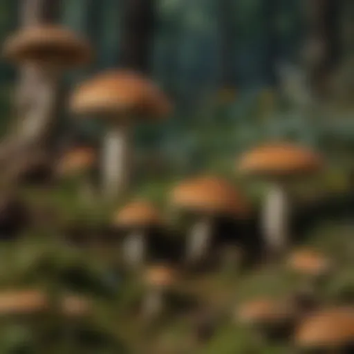 Exploring the Intricate Patterns of Mushroom Variety A Mushroom Variety A in Lawn