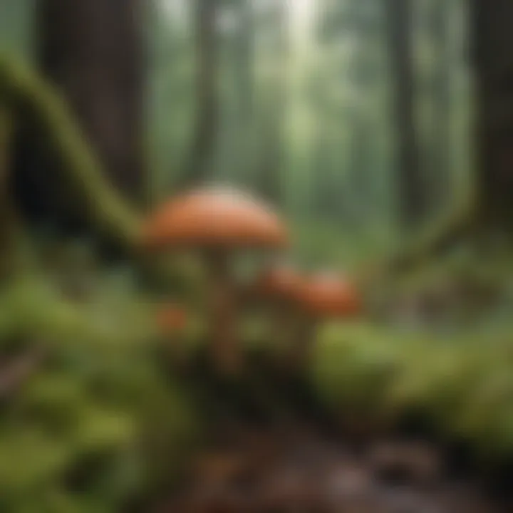Mystical Medicinal Mushrooms in the Mossy Undergrowth