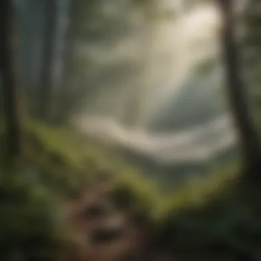 Veiled Enchantment Mystical mist veiling the valleys of Garner Mountain