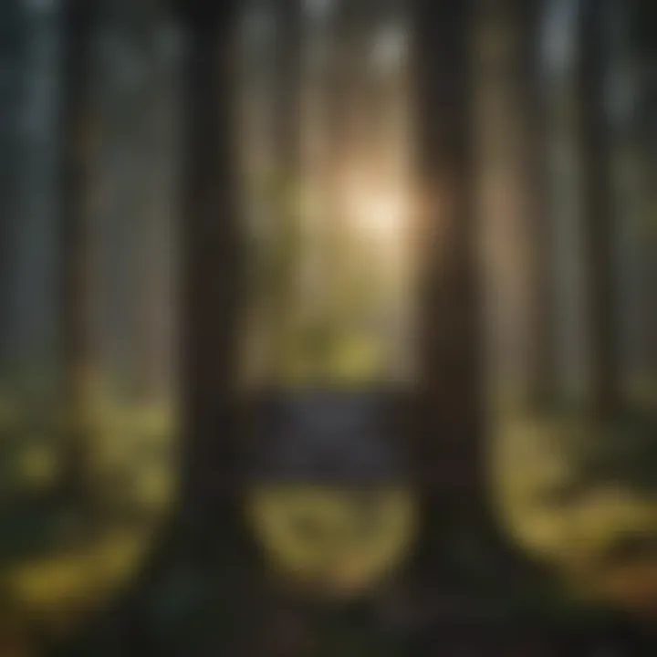 Understanding National Forest Ecosystems An educational sign in a national forest explaining its ecosystem