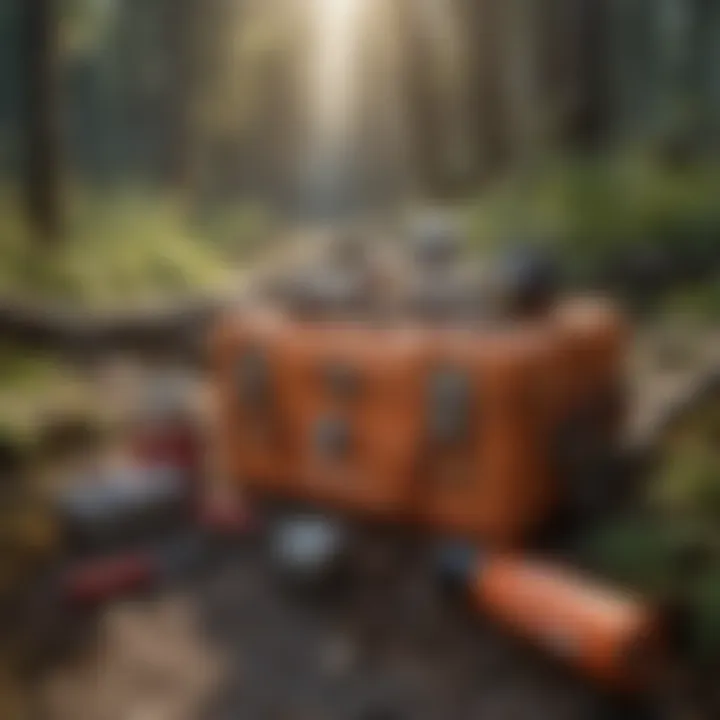 An emergency kit ready for adverse weather conditions