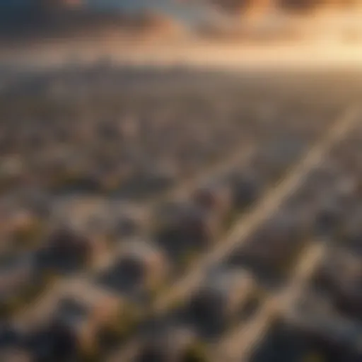 Panoramic view of urban skyline in Nebraska