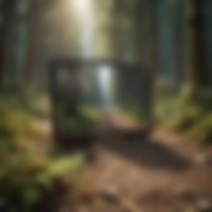 Pass Displayed in Nature Northwest Forest Pass Displayed on Nature Background