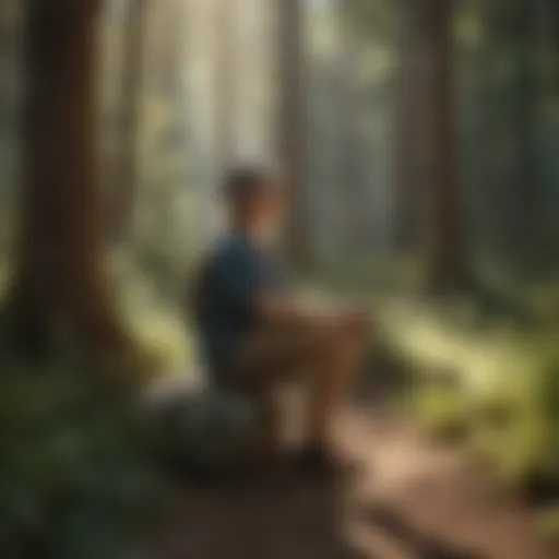 Serene national park landscape promoting mental wellness.
