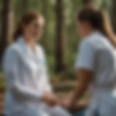 Interview Process with Nurse Recruiter Nurse recruiter conducting interviews