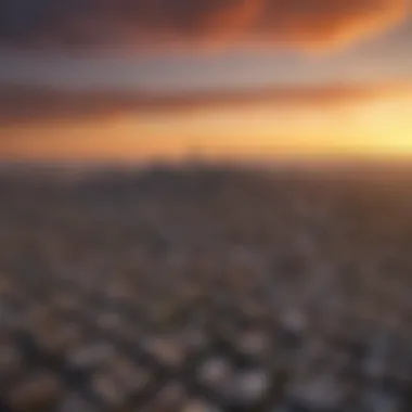 Oakland, California Skyline at Sunset Aerial view of Oakland, CA skyline at sunset