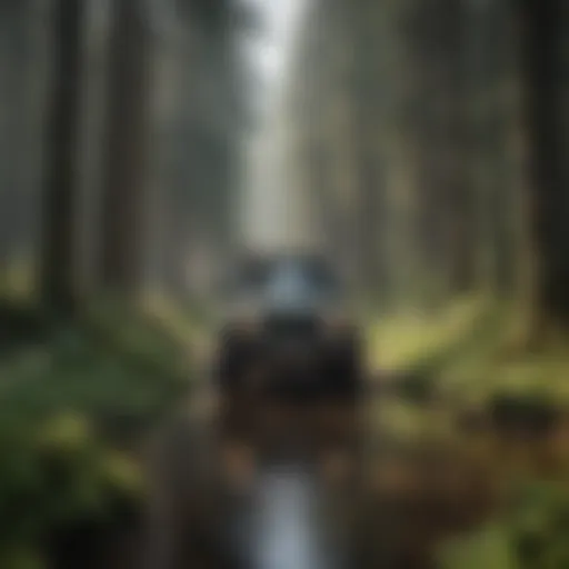 Immersing in Nature: Off-Road Adventure in Oregon Forest Off-Road Adventure in Oregon Forest