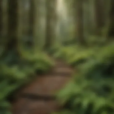 Olympic National Park: Verdant Floor of Tranquility Lush ferns carpeting the forest floor in Olympic National Park