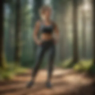 Work-from-home fitness instructor leading an online class