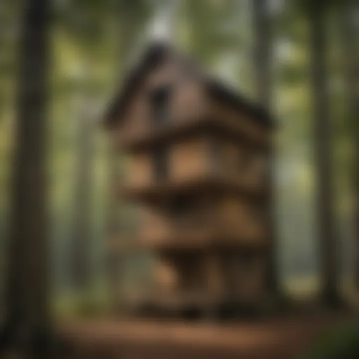 Diagram showing structural requirements for bat houses.