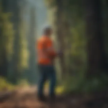 Maintenance engineer inspecting power lines