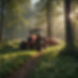 Organic farm with glufosinate-free crops