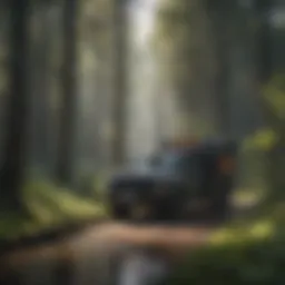 Illustration of outrider pump service in forestry operations