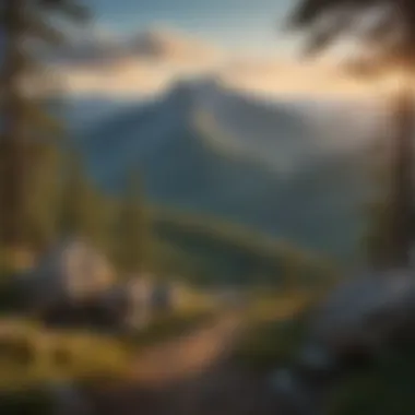 Panoramic view of Bachelor Mountain from the summit