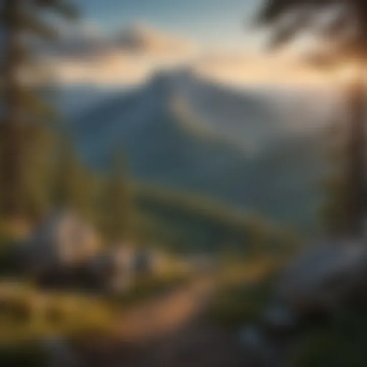 Panoramic view of Bachelor Mountain from the summit