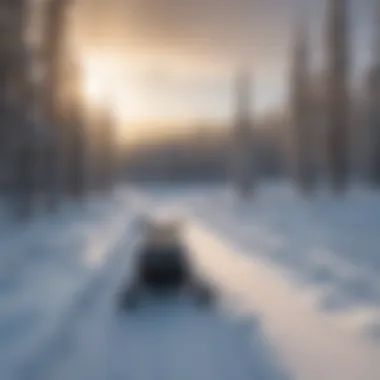 Panoramic Winter Wonderland Panoramic View of West Yellowstone Winter Wonderland