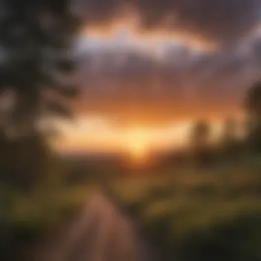 A breathtaking sunset over Ohio's natural landscape.