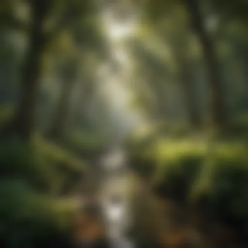 A serene PB Landscape with lush greenery