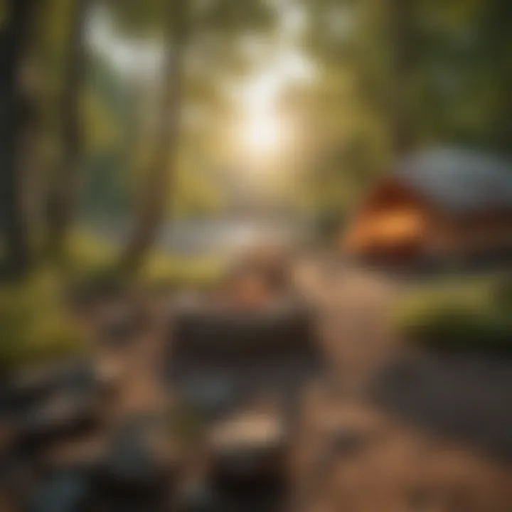 Peaceful Campsite by Iowa River