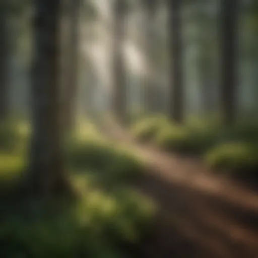 Illustration depicting the application of permethrin insecticide in forest ecosystems