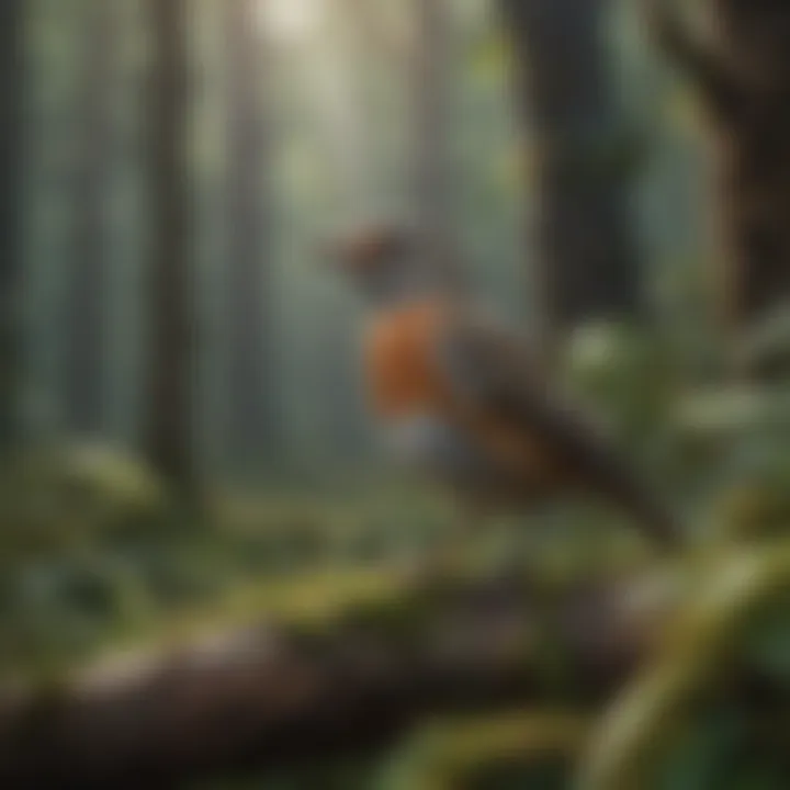 Significance of Phoebe Bird Calls Illustration showcasing the significance of Phoebe bird calls in avian realm