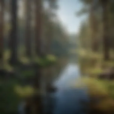 A historical overview of Pine Flats Lake, depicting archival images and maps.