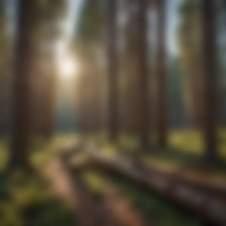 Ecological Impact of Pine Trees in Utah Ecological impact of pine trees in their natural habitat in Utah.