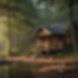 Cozy cabin nestled in the woods near Lake Ouachita