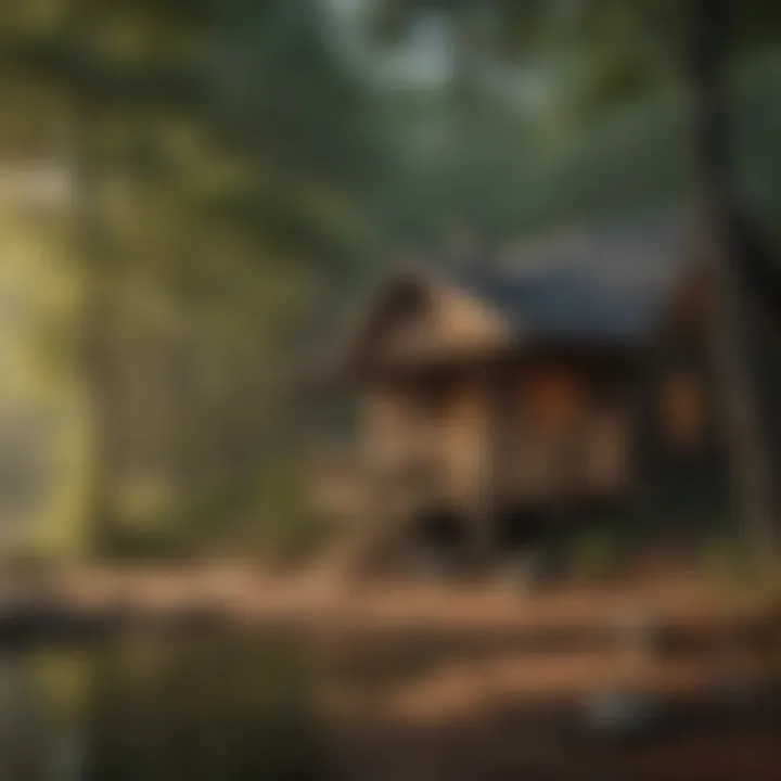 Cozy cabin nestled in the woods near Lake Ouachita