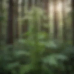 Botanical illustration of poison hemlock plant