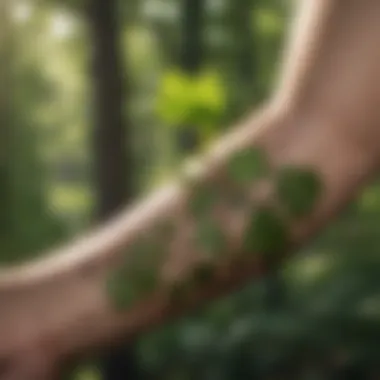 Skin Irritation Caused by Poison Ivy Poison Ivy Irritation on Arm