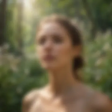 Impact of Pollen Allergies on Health Pollen allergy symptoms affecting a person surrounded by blooming plants