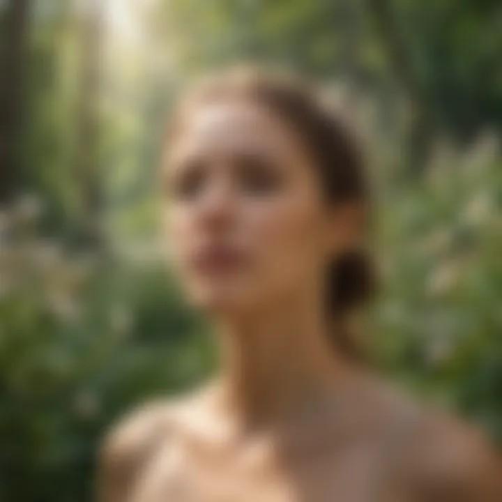 Impact of Pollen Allergies on Health Pollen allergy symptoms affecting a person surrounded by blooming plants