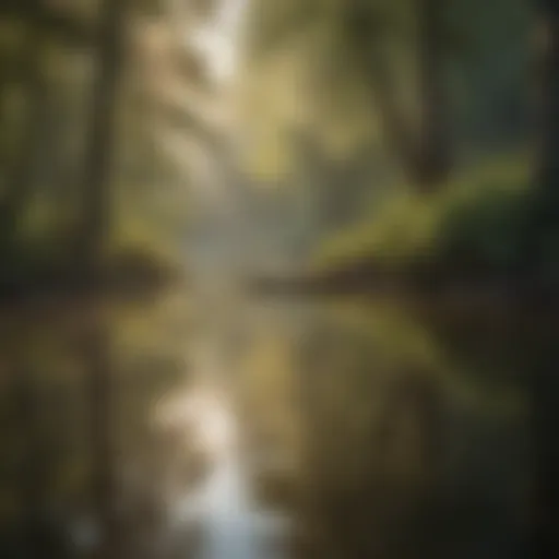 Pond Reflections on a Calm Morning