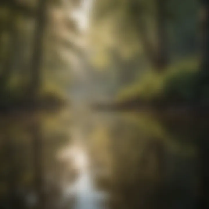 Pond Reflections on a Calm Morning