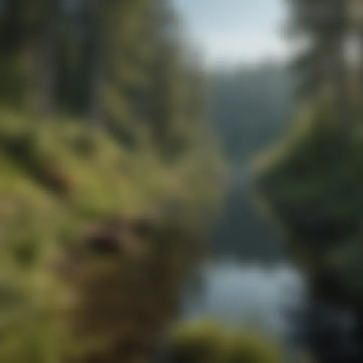 A tranquil view of Portage Bay, highlighting its ecological richness